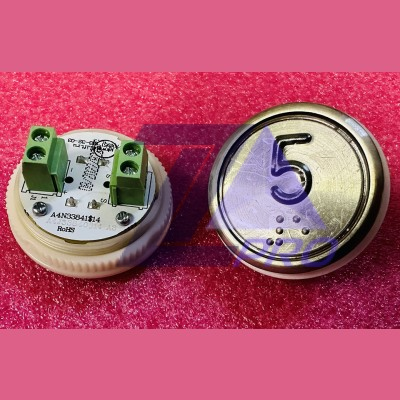 Модуль кнопочный A4N33841$14 красная подсветка Брайль "5" BBP-R331-CMPLT-S-R-05(EA2406S-S-R-05) ЩЛЗ