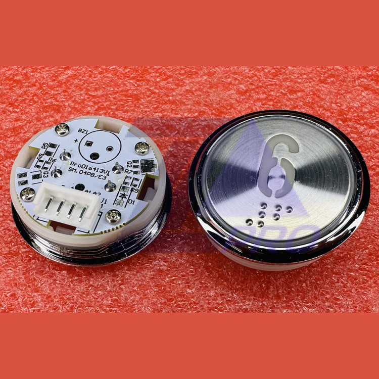 Кнопочный модуль "6" с кодом Брайля SM.04PB/E3 STEP KOYO